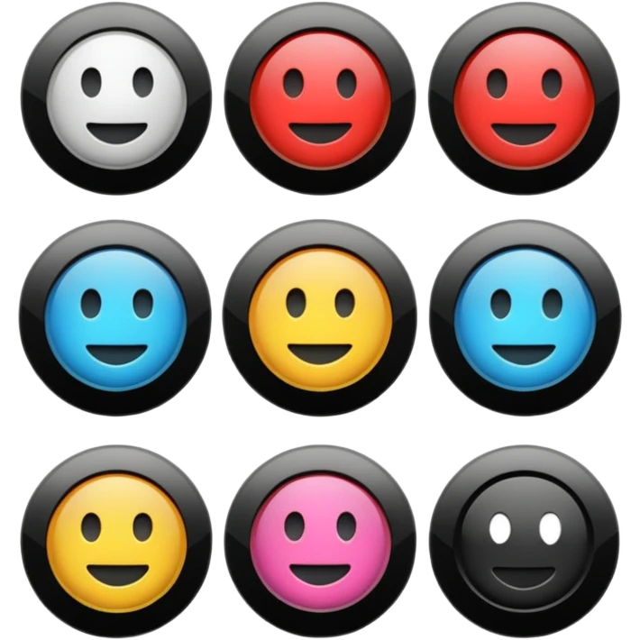 Play buttons black emoji