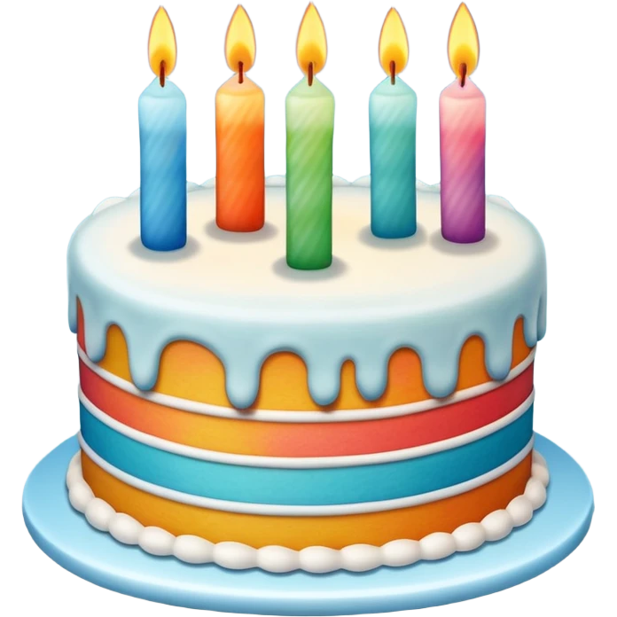 Birthday cake and candel emoji