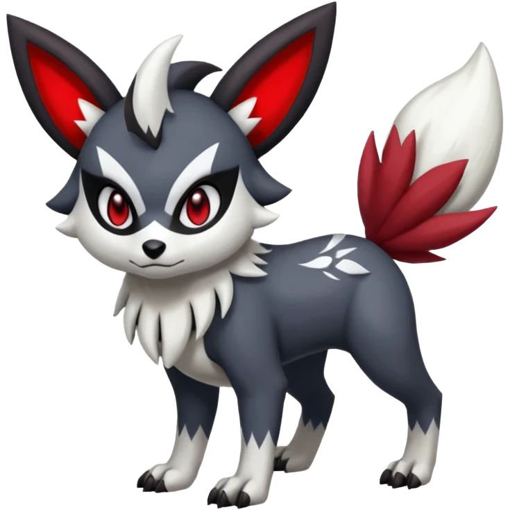 Meloetta-Absol-Zangoose-Obstagoon-Pokémon-Fakémon-fusion-hybrid-creature emoji