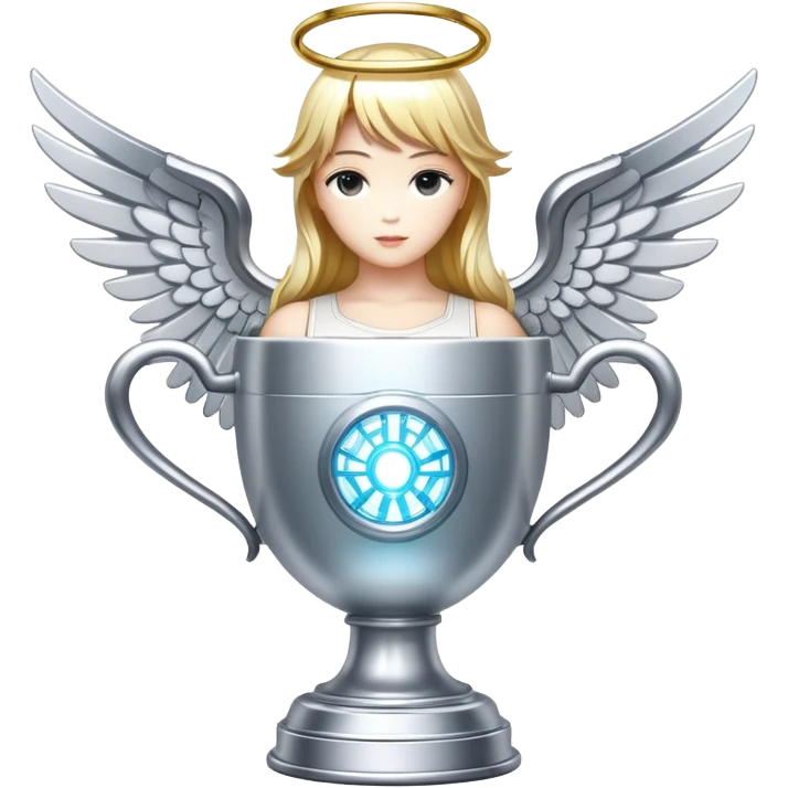 sorayama champion cup angel mechanical glowing emoji