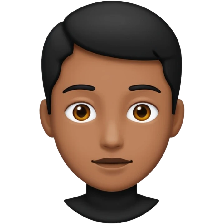 Make him pitch black emoji