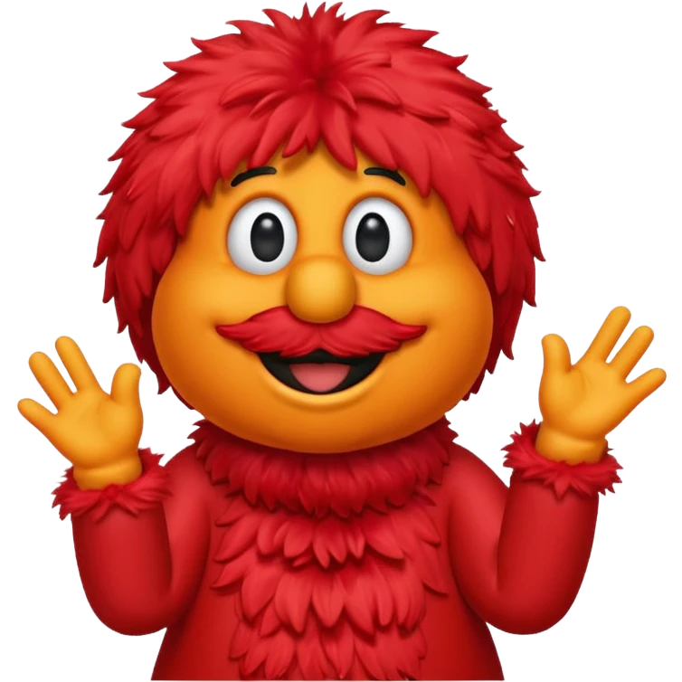 cute elmo smiling clapping emoji