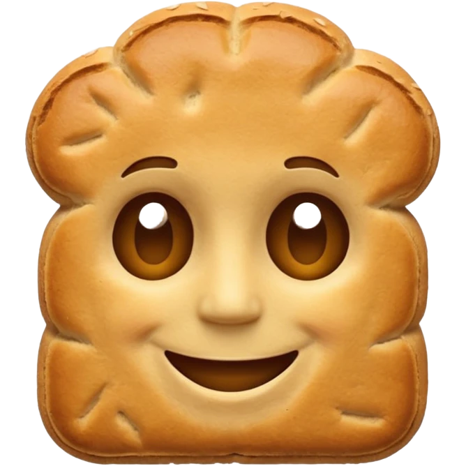 Man made of bread emoji