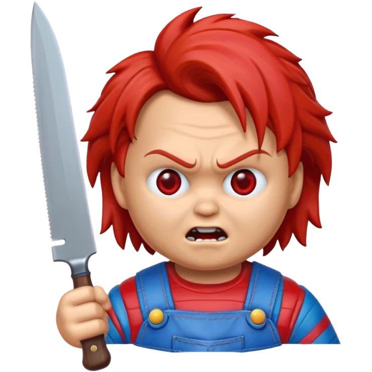 Un emojin de chuky überraschter Blick emoji