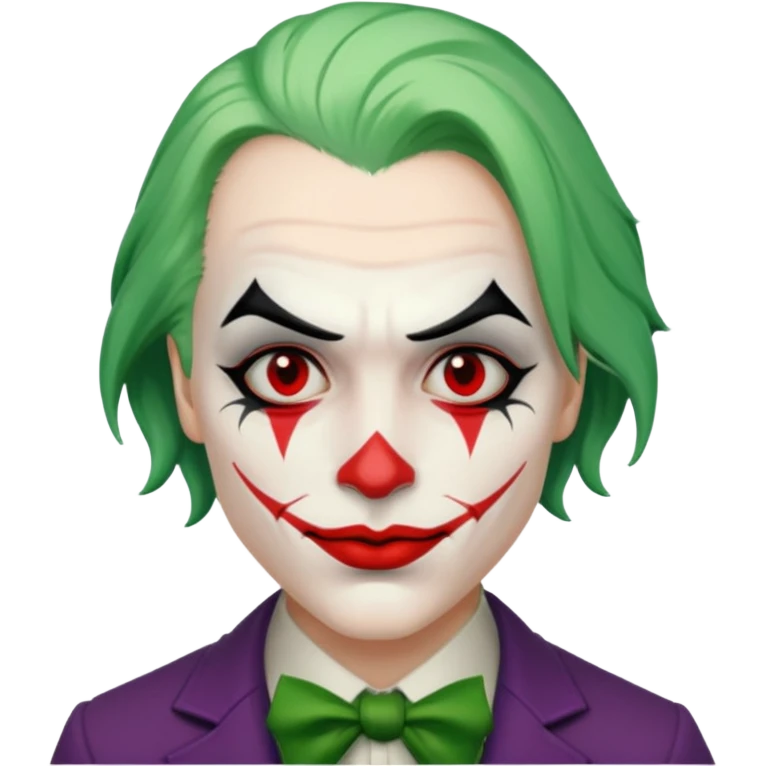 Jocker mais real  rosto branco emoji