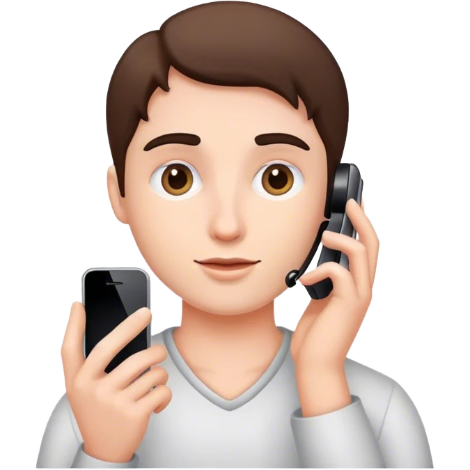 look at phone emoji