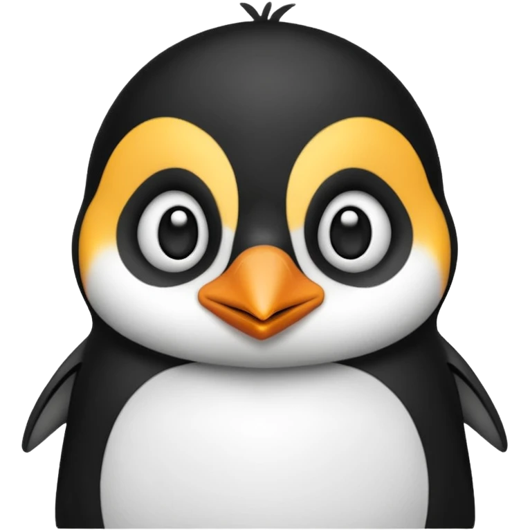 a penguin cute face emoji