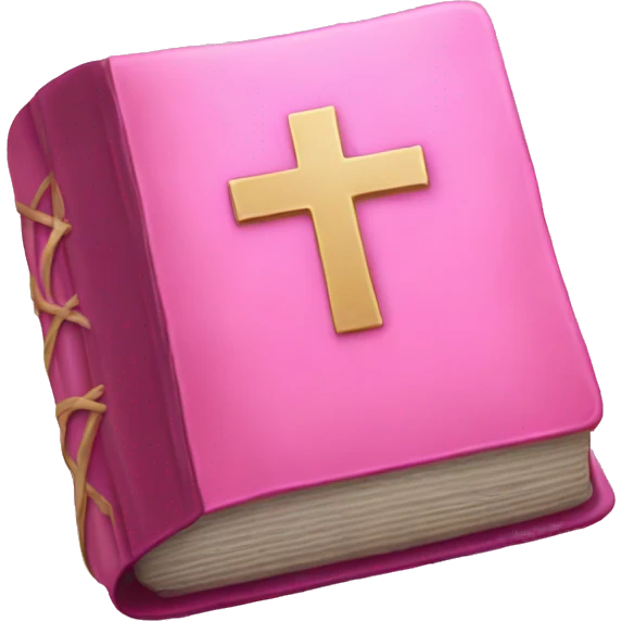 pink bible emoji