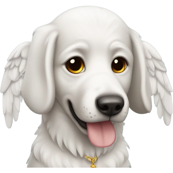 Perro con alas de ángel emoji