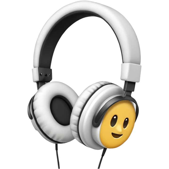 fluffy headphone emoji
