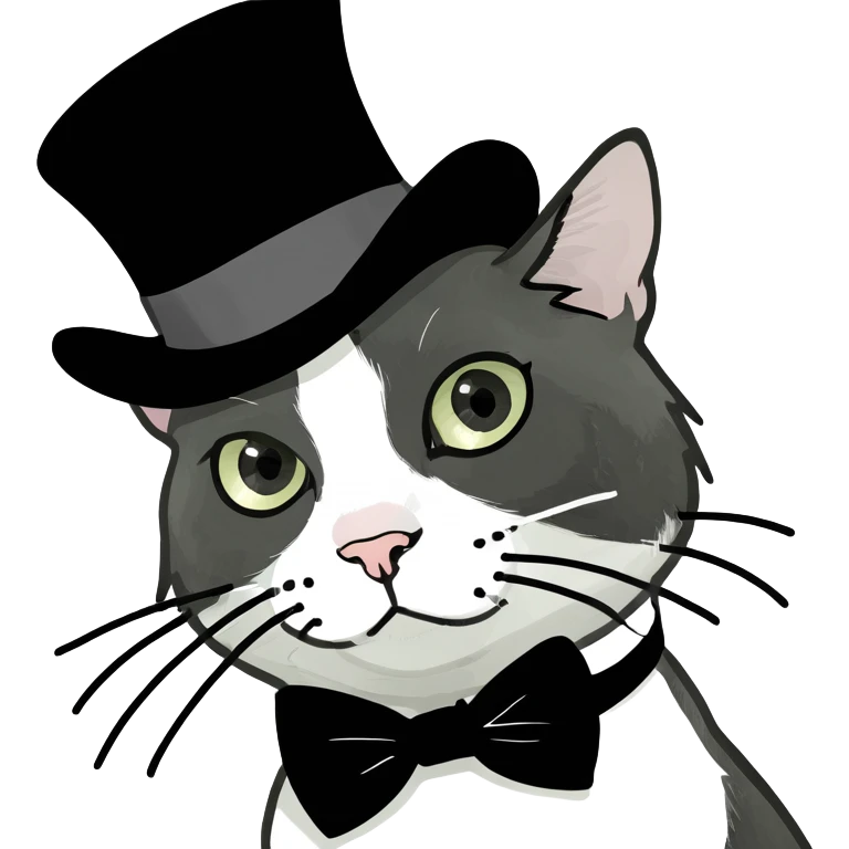 tuxedo cat emoji
