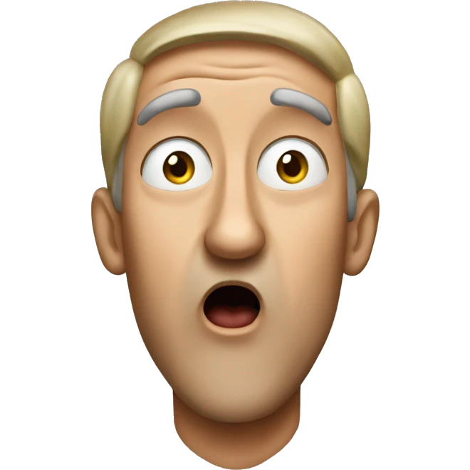 Englishman have a surprised  emoji