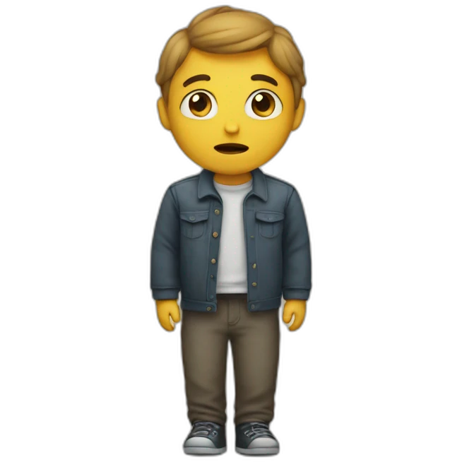 Lonely human emoji