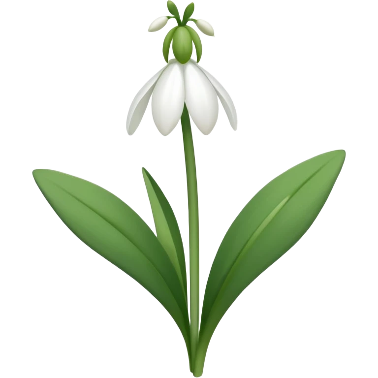 Snowdrop emoji