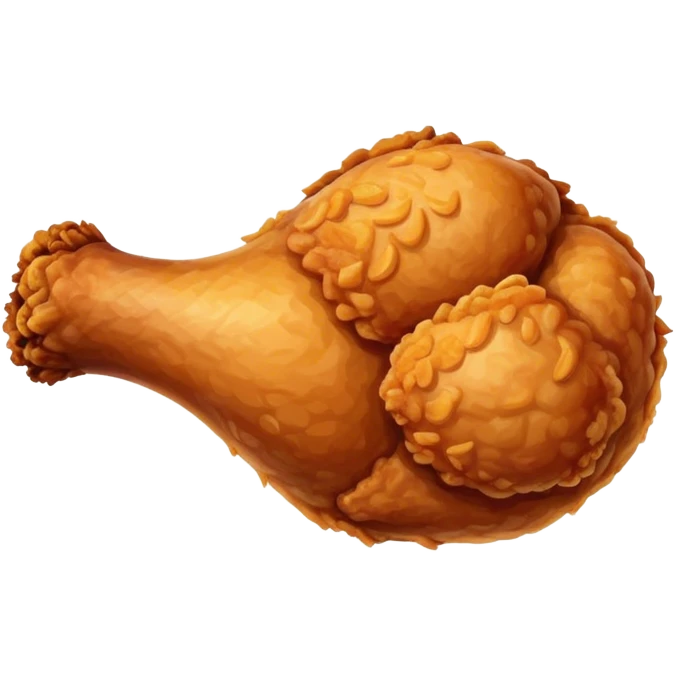 Fried chicken leg emoji