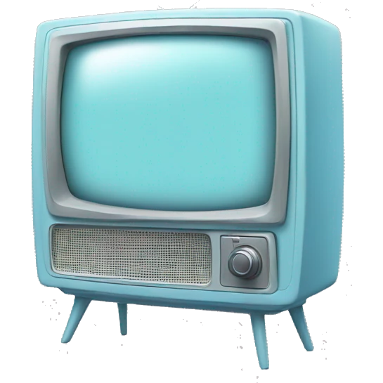 Aesthetic pastel blue tv emoji