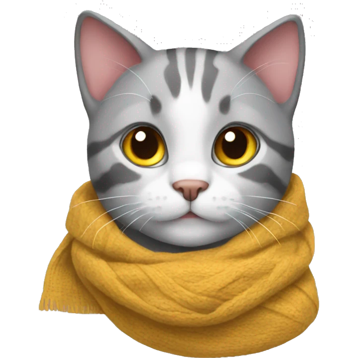 Cat with scarf emoji