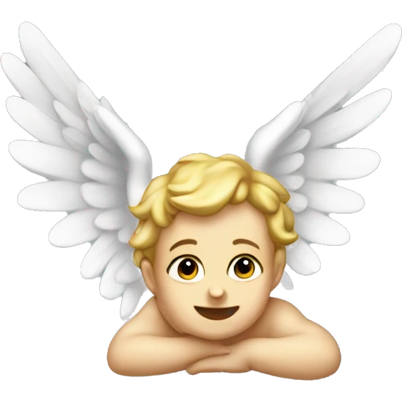 Cherub gave and wings emoji