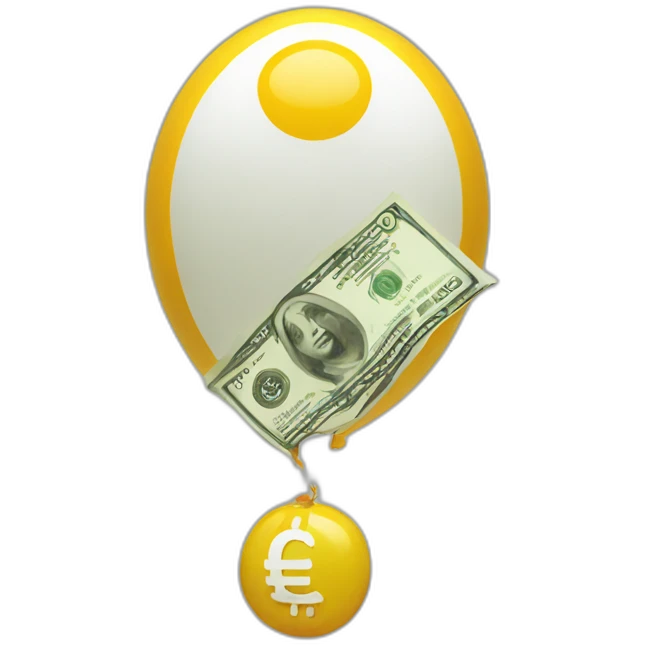 money with bloon emoji