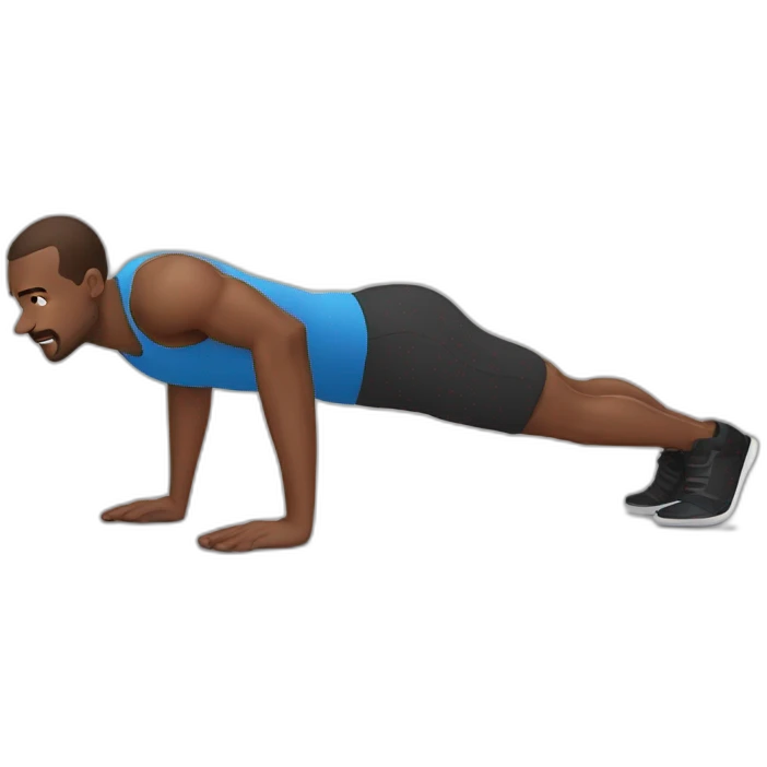 man doing push up emoji