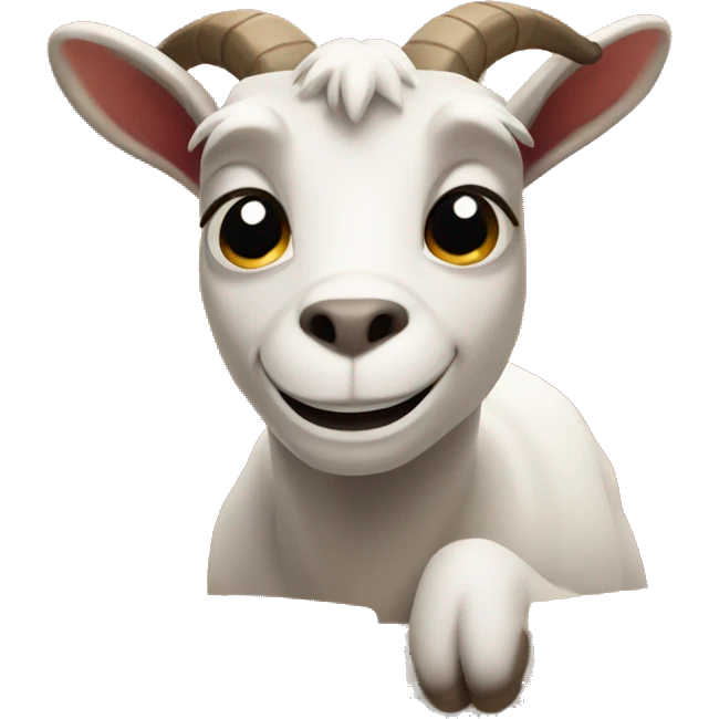 A goat in a sauna  emoji