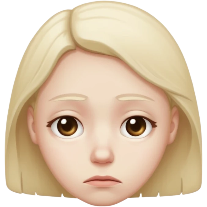 Wondering sad emoji