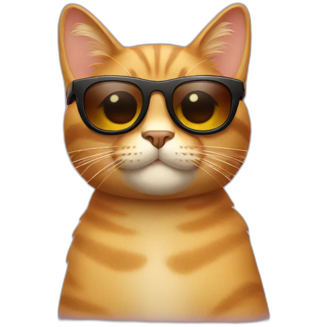 Cat with sunglasses emoji