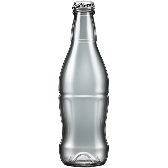 Coca cola bottle without its logo emoji