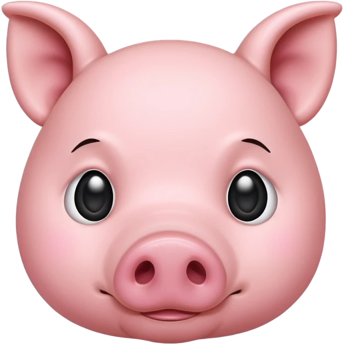 shush pig emoji