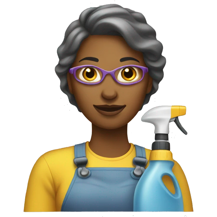 Woman cleaning her car emoji