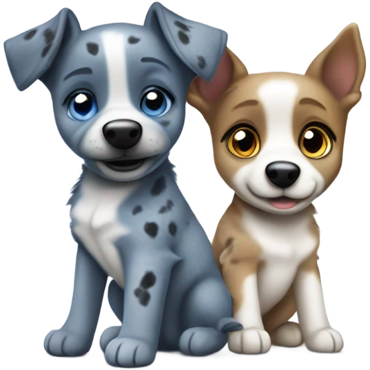 Bluey and bingo  emoji