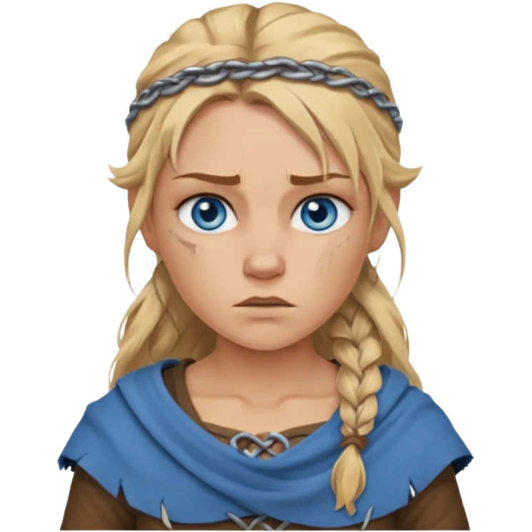 Viking female slave with blue eyes  emoji