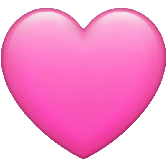 Heart outline pink emoji