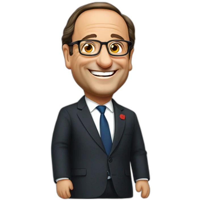 Francois Hollande heureux emoji