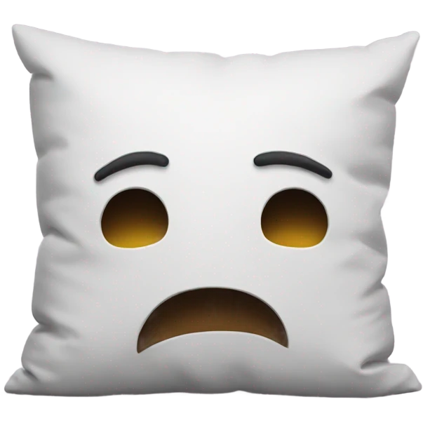 cartoon head buried in pillow emoji