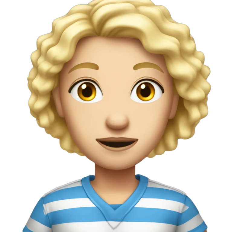 Prisonnier blond aux yeux bleus emoji