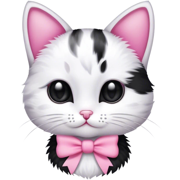 戴着蝴蝶结的小猫 emoji