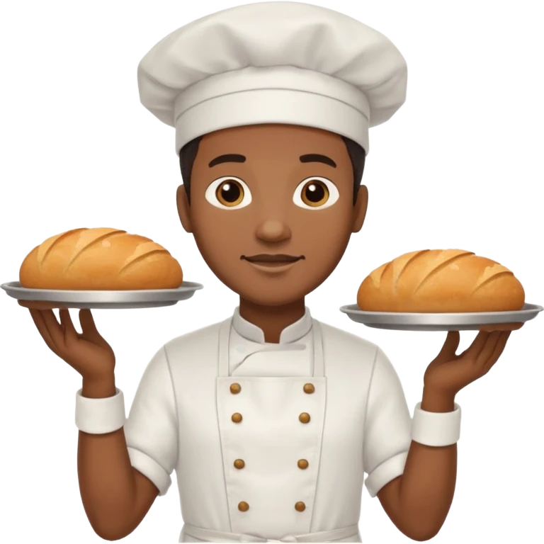 Street Baker black man  emoji