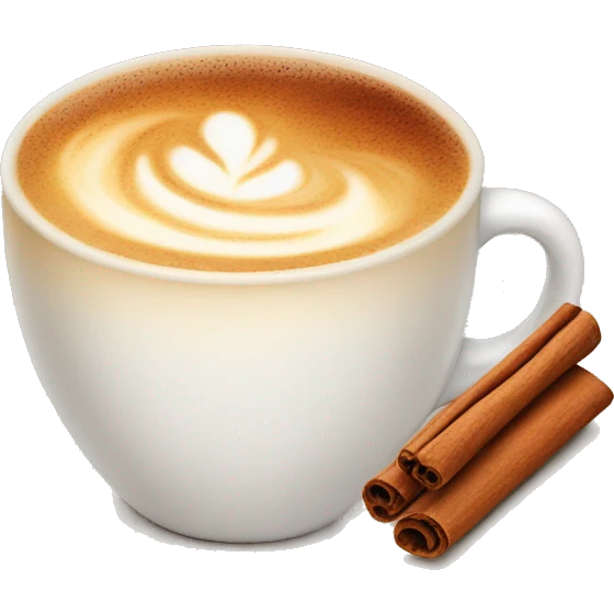 Cinnamon vanilla latte emoji