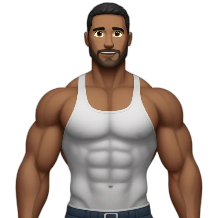 man pec muscle left emoji