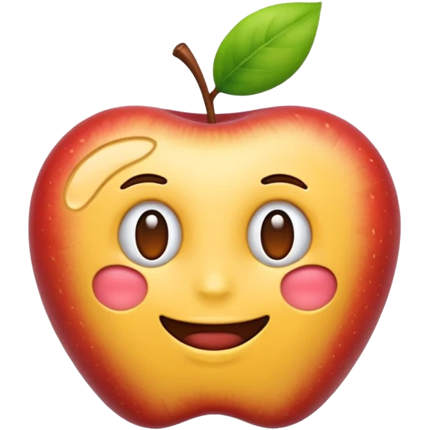 freundliches Kohlenhydrat-Emoji, passend zu Biomolekülen, Apple-Emoji-Stil emoji