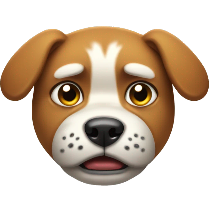 Angry dog emoji