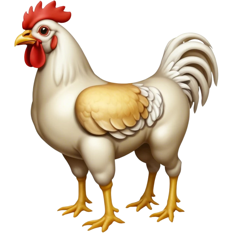Horse body with chicken head  emoji