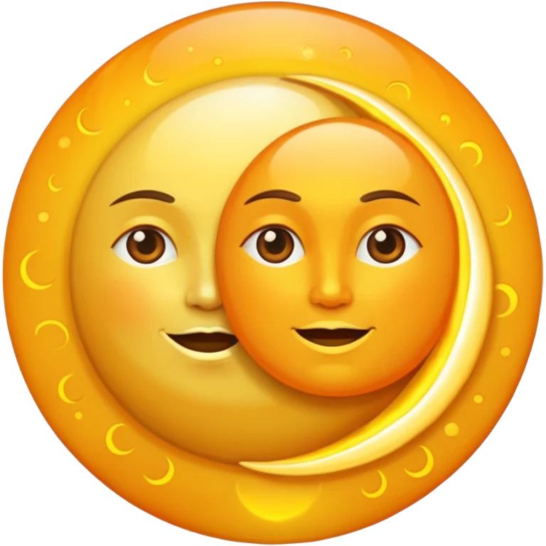 La luna y el sol  emoji