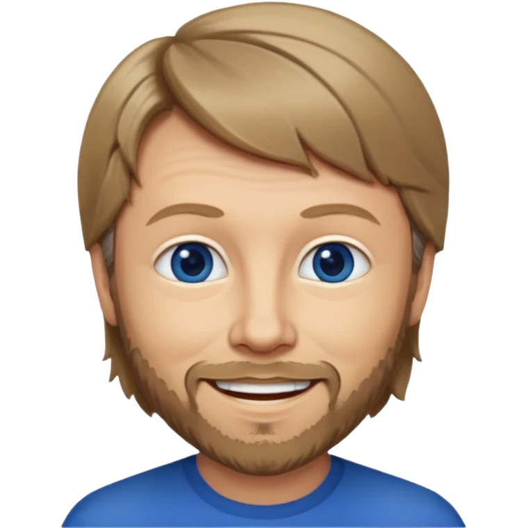 Björn Ulvaeus with dark blue eyes, dark blonde hair emoji