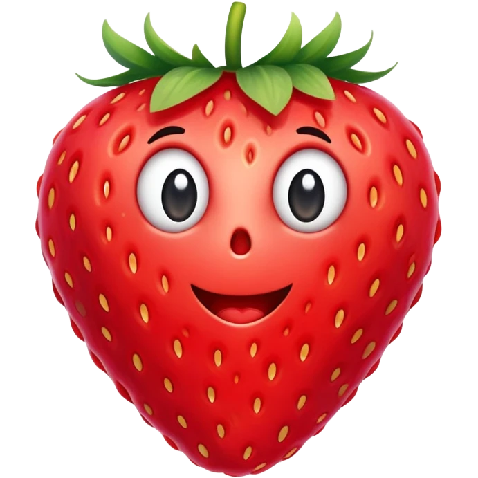 Sour strawberry emoji