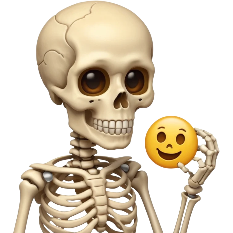 Skelton studyingemoji emoji