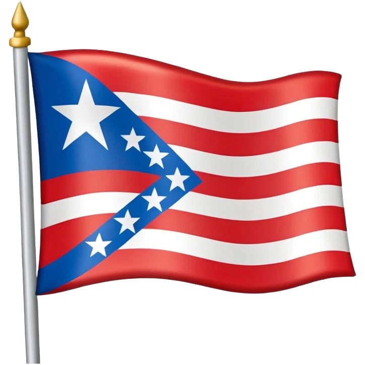 Let's talking about a emoji flag hack combination with Puerto Rico + North Korea emoji flag combination flag hack as a flag image by photo and flag with five red and white stripes, white star emoji
