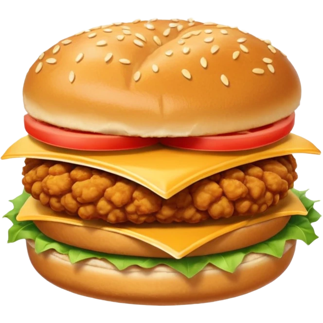 a very simple friend chicken sandwich  emoji