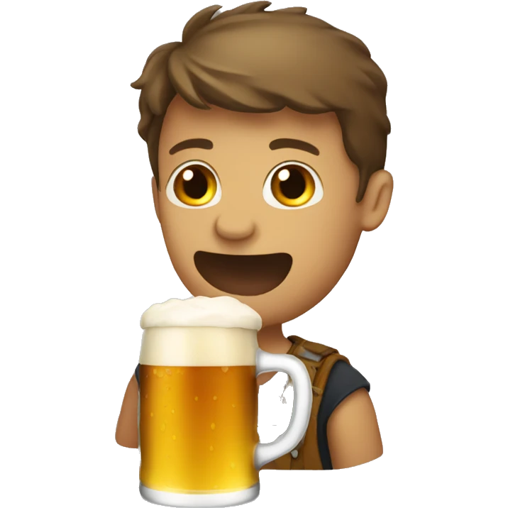 Drinking beer emoji